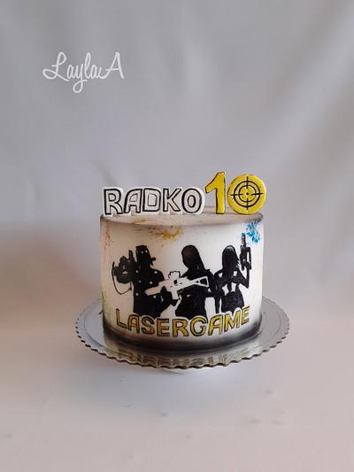 Laser game cake - Cake by Layla A