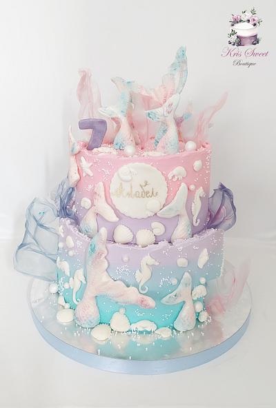 Mermaid cake  - Cake by Kristina Mineva