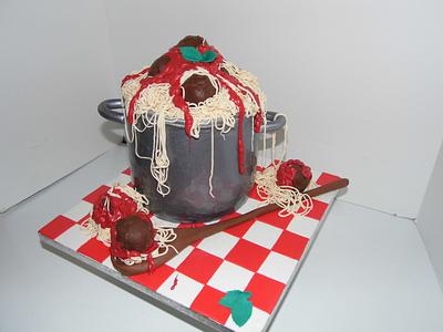 Pot O' Spaghetti - Cake by Tiffany
