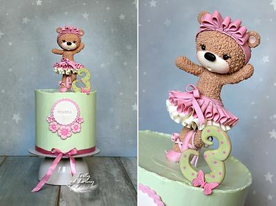 Teddy bear - ballerina - Cake by Lorna