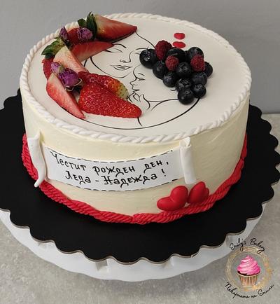Berries on the hair cake - Cake by Emily's Bakery