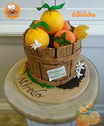 Fruit basket cake - Cake by Gele's Cookies