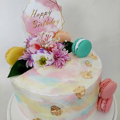 Happy birthday cake - Cake by Kristina Mineva