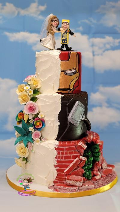 SUPER Compromise Wedding Cake - Cake by Chef Mitchie