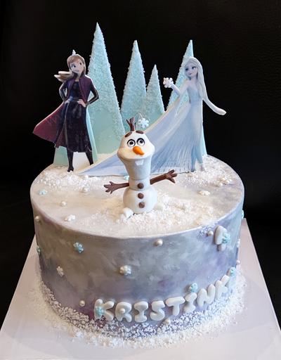 Frozen - Cake by OSLAVKA