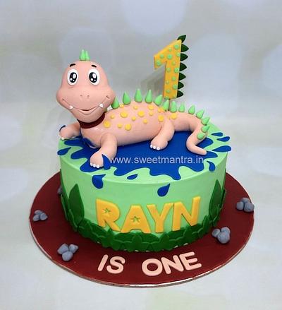 Baby Dino cake - Cake by Sweet Mantra Homemade Customized Cakes Pune