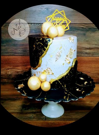 Black and gold cake - Cake by Nal
