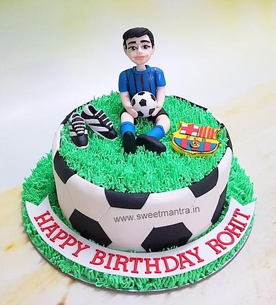 Football theme cake - Cake by Sweet Mantra Homemade Customized Cakes Pune