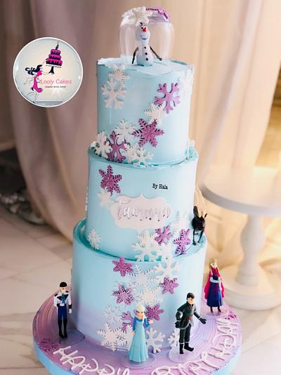 Frozen cake❄️☃️❄️ - Cake by Looly cakes