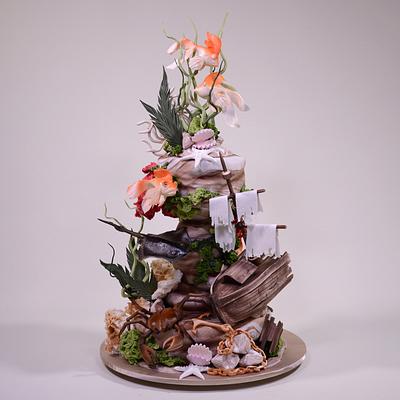 Underwater Shipwreck Cake - Cake by Serdar Yener | Yeners Way - Cake Art Tutorials