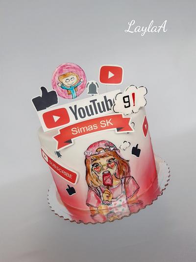 YouTube cake - Cake by Layla A
