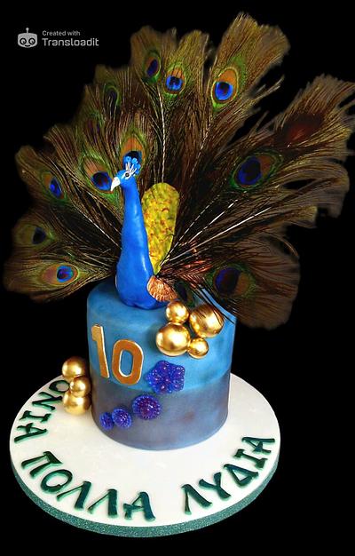 Peacock cake - Cake by WhenEffieDecidedToBake