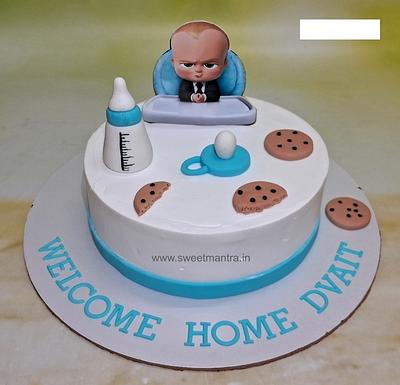 Welcome cake for toddler - Cake by Sweet Mantra Homemade Customized Cakes Pune