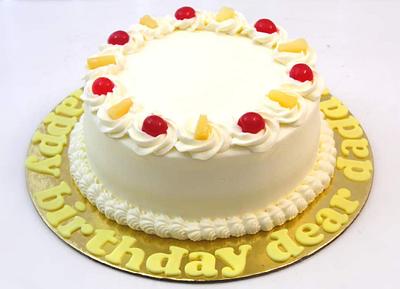 Fresh Cream Pineapple Cake - Cake by Shilpa Kerkar