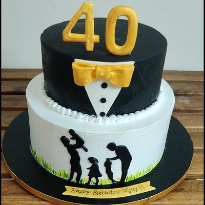 40th birthday cake - Cake by Tandeep