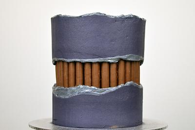 Chocolate Finger Fault Line Cake  - Cake by Cakes For Show