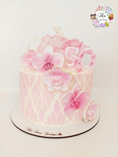Orchids cake - Cake by Kristina Mineva