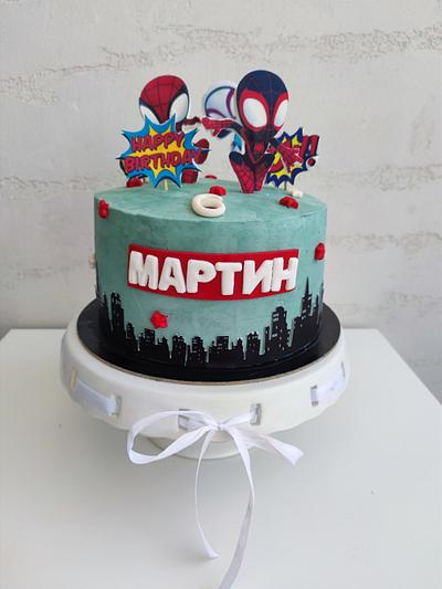 Spidey and his amazing friends birthday cake - Cake by Cacheppino