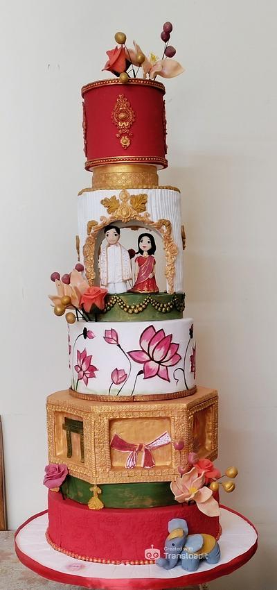 Indian wedding cake - Cake by Shivani Erichedu