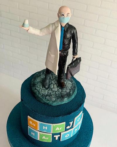 Scientists vs businessman - Cake by Dsweetcakery