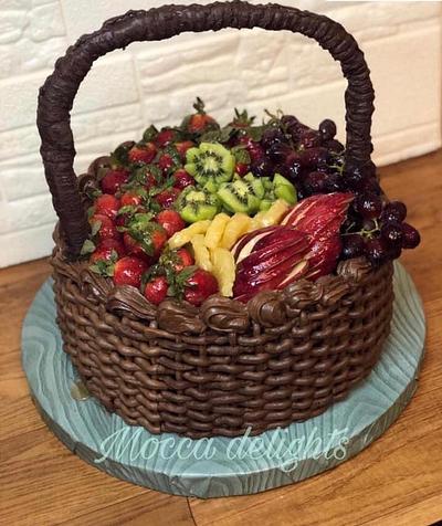 Fruit basket cake - Cake by Moccadelights /Mona