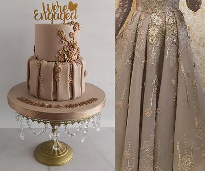 engagement cake - Cake by mona ghobara/Bonboni Cake