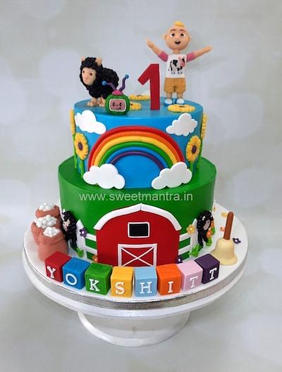 2 tier Cocomelon birthday cake - Cake by Sweet Mantra Customized cake studio Pune