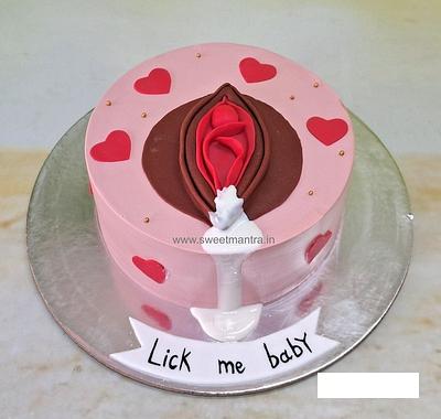 Vagina cake for Bachelor party - Cake by Sweet Mantra Homemade Customized Cakes Pune