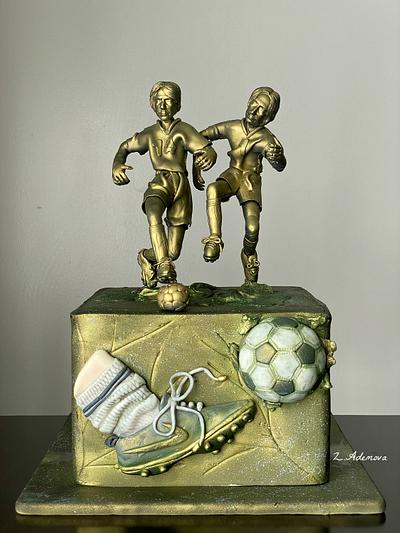 Vintage Soccer (Football ) Cake  - Cake by More_Sugar