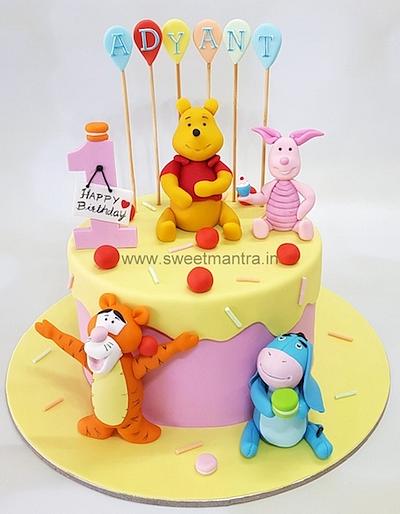 Winnie the pooh and friends cake - Cake by Sweet Mantra Homemade Customized Cakes Pune