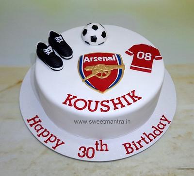 Football cake for husband - Cake by Sweet Mantra Homemade Customized Cakes Pune