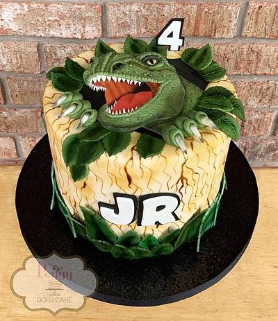 T-rex Cake - Cake by Peggy Does Cake