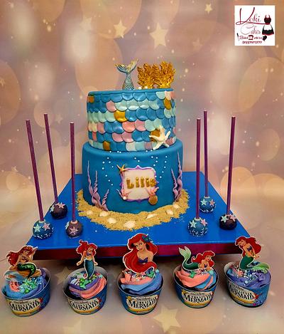 " little Mermaid candy bar" - Cake by Noha Sami