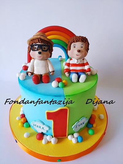 Monchhichis themed cake - Cake by Fondantfantasy