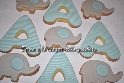Baby elephant cookies - Cake by Daria Albanese