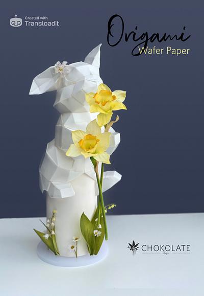 Wafer Paper ART - Wafer Paper Origami - no wires - 100% Wafer paper. - Cake by ChokoLate Designs