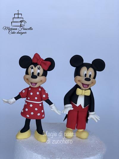 Minnie and mickey mouse - Cake by Mariana Frascella