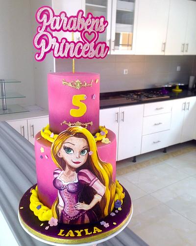 Princess Rapunzel cake - Cake by Janu Cakes
