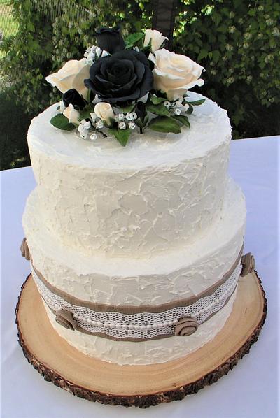 Rustic Wedding Cake - Cake by Sweet Art Cakes