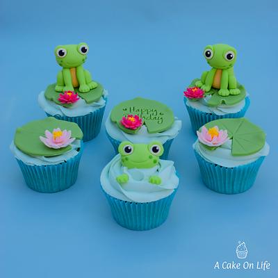 Frog Themed Cupcakes! - Cake by Acakeonlife