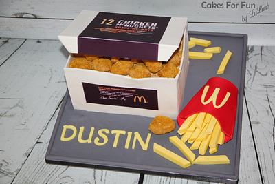 Chicken nuggets box - Cake by Cakes for Fun_by LaLuub