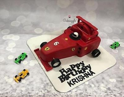 F1 Ferrari Cake - Cake by Cakeazzle
