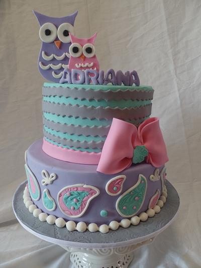 Owls - Cake by Anchored in Cake