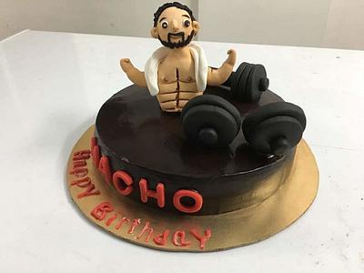 Body builder theme cake - Cake by Amys bayked bouquett