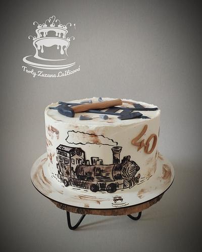 Cake with train - Cake by ZuzanaL