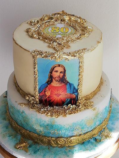 Religious birthday cake - Cake by babkaKatka