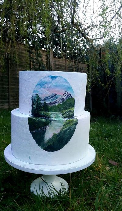 Painted landscape - Cake by Jens bakey cakey