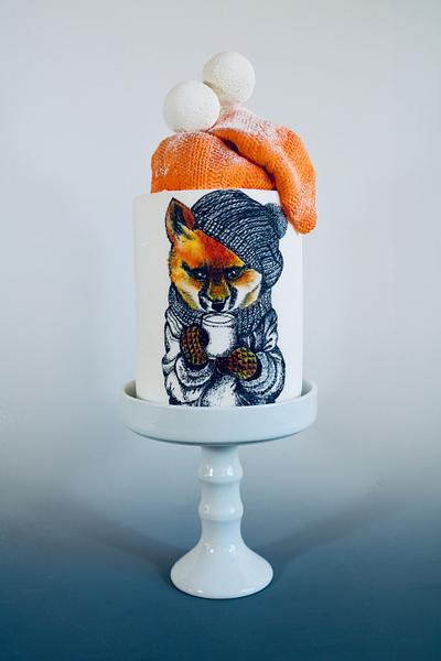 Winter Fox - Cake by tomima