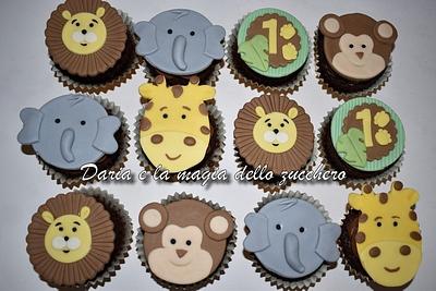 Jungle animals cupcakes - Cake by Daria Albanese