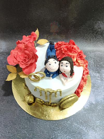 LOVE IS RIGHT HERE - Cake by Cakebake
